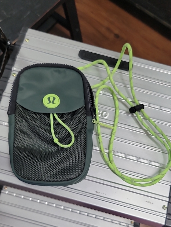 lululemon athletica Handbags - lululemon athletica Green and Neon Yellow Crossbody Pouch